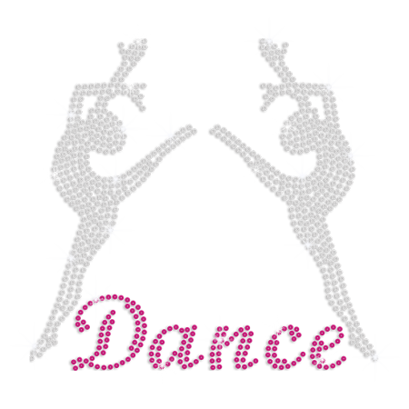 Crystal Bling Transfer Dancers Rhinestone Pattern